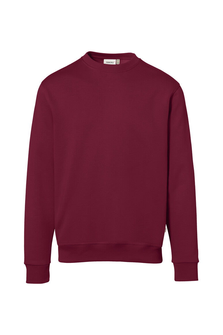 HAKRO Sweatshirt Bio-Baumwolle 570 weinrot
