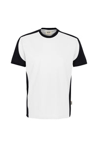 HAKRO T-Shirt Contrast MIKRALINAR® ECO 590 weiß/schwarz