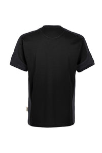 HAKRO T-Shirt Contrast MIKRALINAR® ECO 590 schwarz/karbongrau