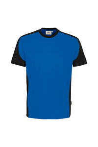 HAKRO T-Shirt Contrast MIKRALINAR® ECO 590 royalblau/schwarz