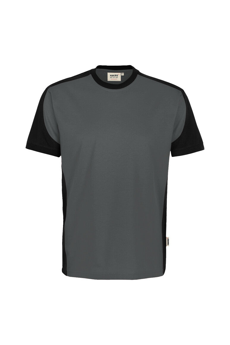 HAKRO T-Shirt Contrast MIKRALINAR® ECO 590 anthrazit/schwarz