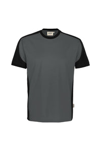 HAKRO T-Shirt Contrast MIKRALINAR® ECO 590 anthrazit/schwarz