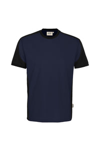 HAKRO T-Shirt Contrast MIKRALINAR® ECO 590 tinte/schwarz