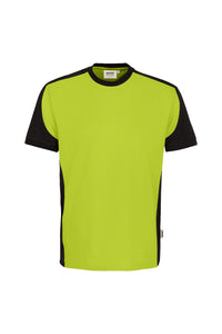 HAKRO T-Shirt Contrast MIKRALINAR® ECO 590 kiwi/schwarz