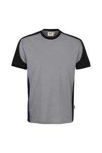 HAKRO T-Shirt Contrast MIKRALINAR® ECO 590 titan/schwarz