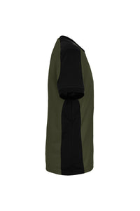 HAKRO T-Shirt Contrast MIKRALINAR® ECO 590 olive/schwarz