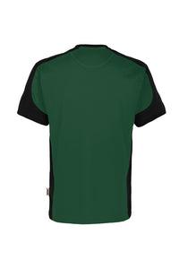 HAKRO T-Shirt Contrast MIKRALINAR® ECO 590 tanne/schwarz