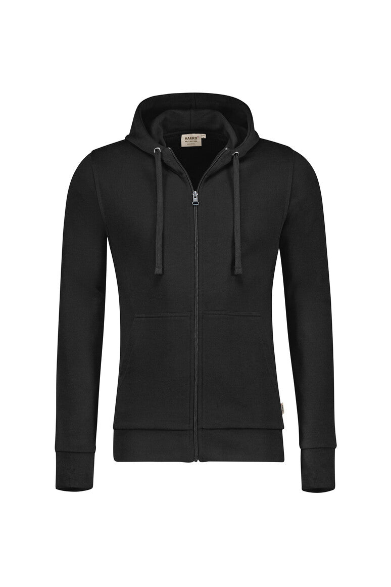 HAKRO Kapuzen-Sweatjacke Premium 605 schwarz
