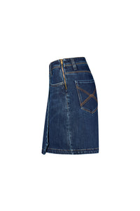 HAKRO Damen 5-Pocket-Jeansskort X-Stretch ECO 732 indigo