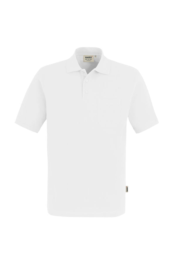 HAKRO Pocket-Poloshirt Top 802 weiß