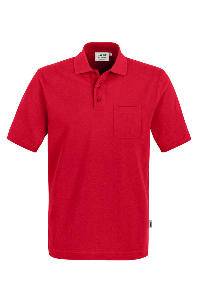 HAKRO Pocket-Poloshirt Top 802 rot
