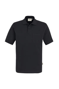 HAKRO Pocket-Poloshirt Top 802 schwarz