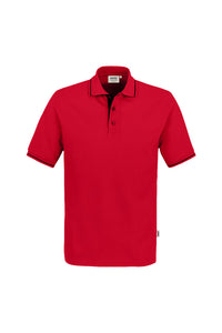 HAKRO Poloshirt Casual 803 rot/schwarz