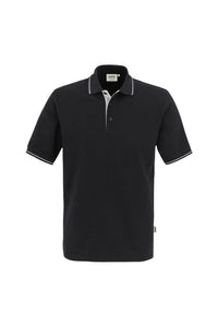 HAKRO Poloshirt Casual 803 schwarz/silber