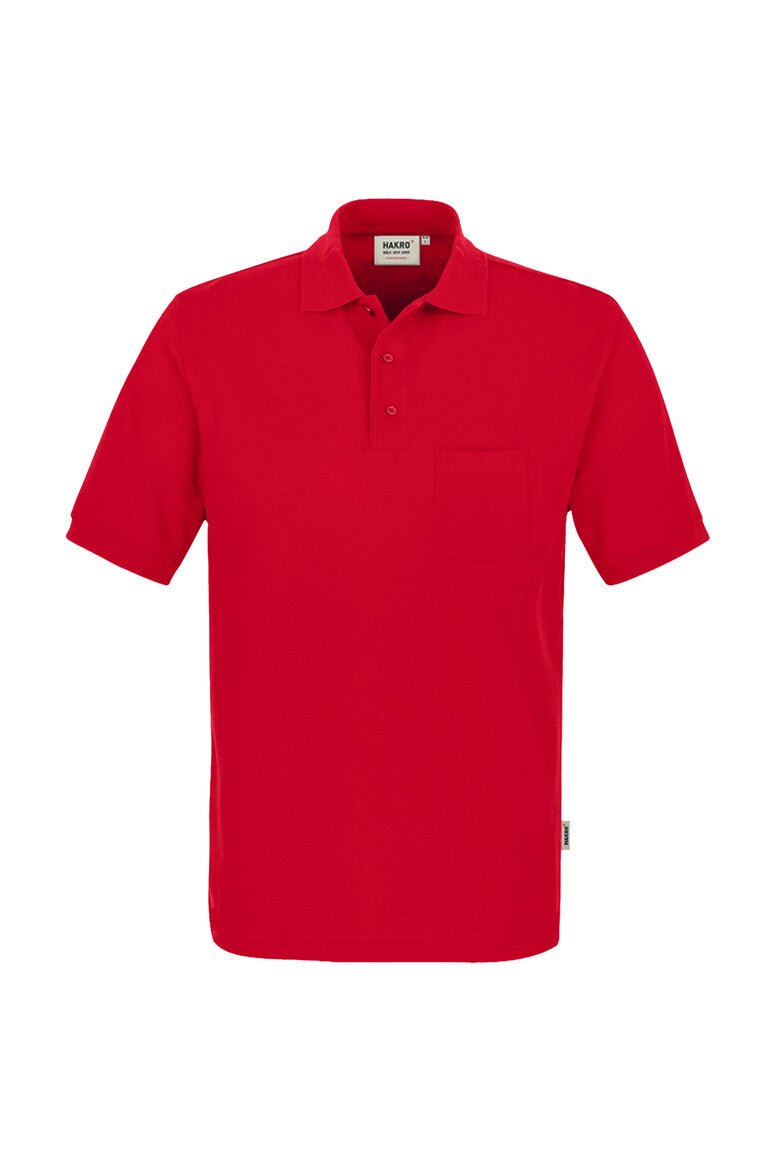 HAKRO Pocket-Poloshirt MIKRALINAR® 812 rot