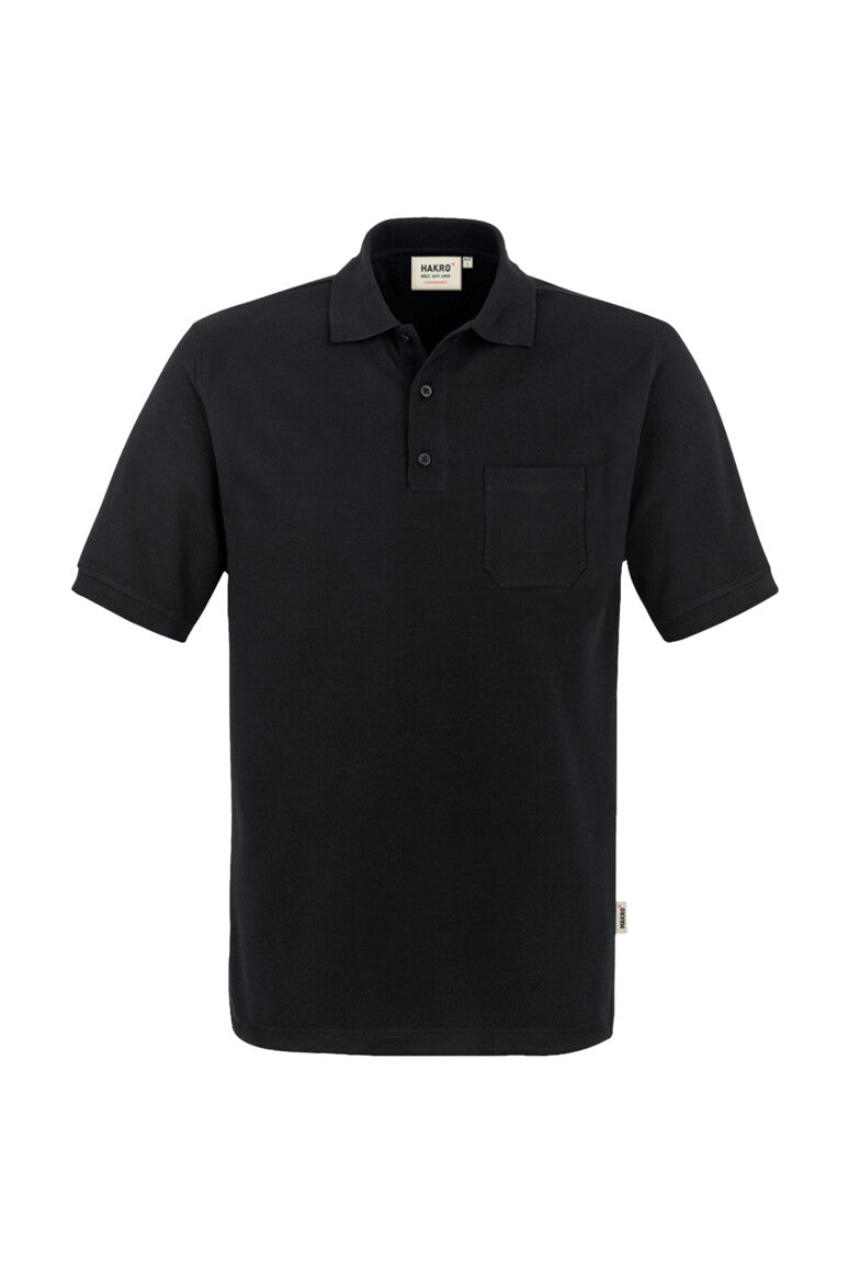 HAKRO Pocket-Poloshirt MIKRALINAR® 812 schwarz
