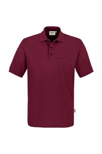 HAKRO Pocket-Poloshirt MIKRALINAR® 812 weinrot