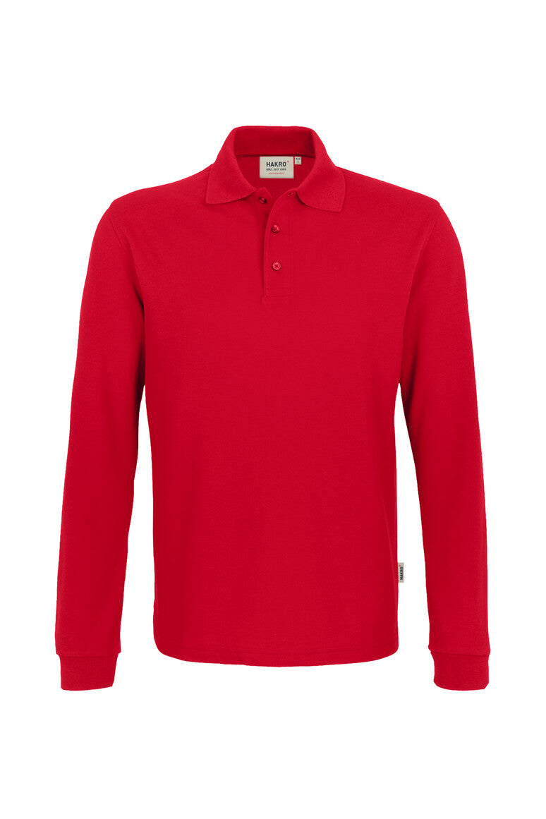 HAKRO Longsleeve-Poloshirt MIKRALINAR® 815 rot
