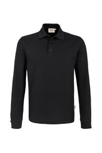 HAKRO Longsleeve-Poloshirt MIKRALINAR® 815 schwarz