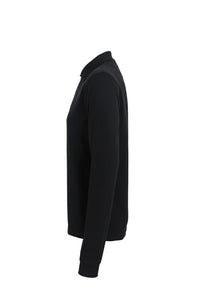 HAKRO Longsleeve-Poloshirt MIKRALINAR® 815 schwarz