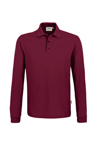 HAKRO Longsleeve-Poloshirt MIKRALINAR® 815 weinrot