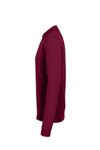 HAKRO Longsleeve-Poloshirt MIKRALINAR® 815 weinrot