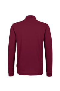 HAKRO Longsleeve-Poloshirt MIKRALINAR® 815 weinrot