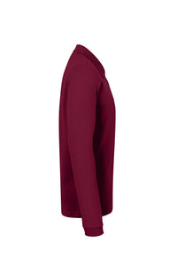 HAKRO Longsleeve-Poloshirt MIKRALINAR® 815 weinrot