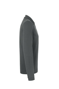 HAKRO Longsleeve-Poloshirt MIKRALINAR® 815 anthrazit