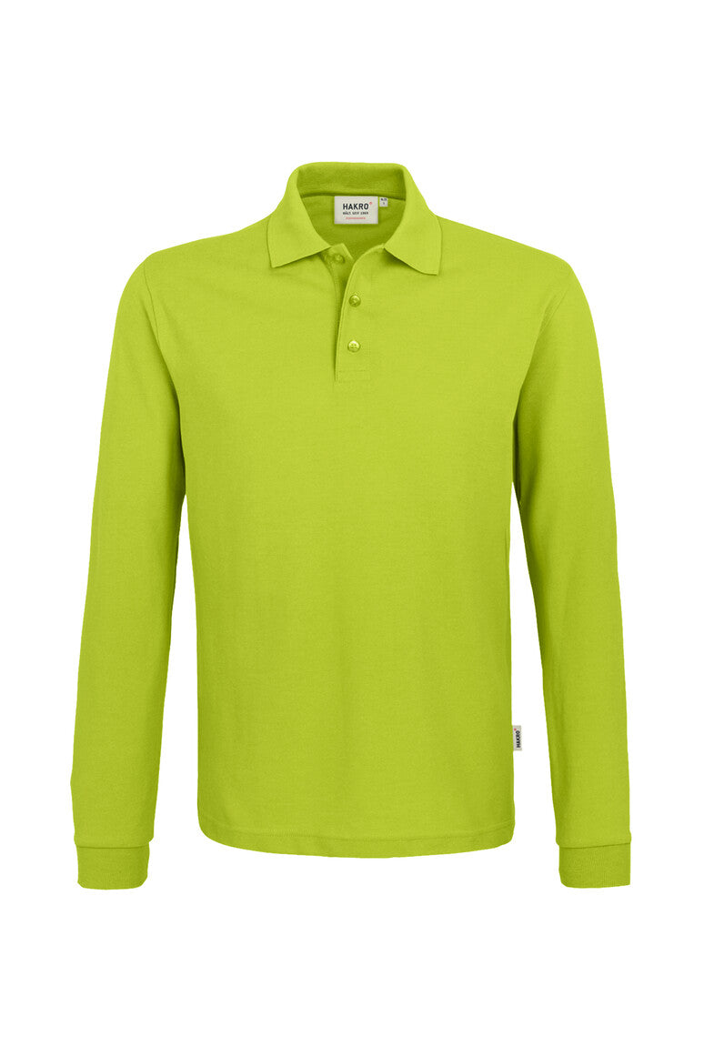 HAKRO Longsleeve-Poloshirt MIKRALINAR® 815 kiwi