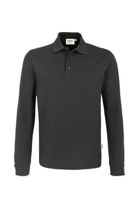 HAKRO Longsleeve-Poloshirt MIKRALINAR® 815 karbongrau