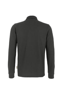 HAKRO Longsleeve-Poloshirt MIKRALINAR® 815 karbongrau