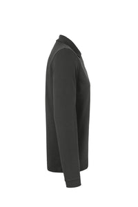 HAKRO Longsleeve-Poloshirt MIKRALINAR® 815 karbongrau