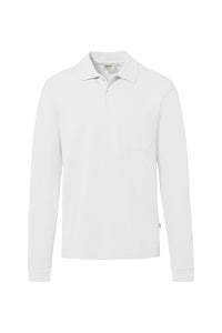 HAKRO Pocket-Longsleeve-Polo MIKRALINAR® ECO 817 weiß