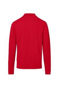 HAKRO Pocket-Longsleeve-Polo MIKRALINAR® ECO 817 rot