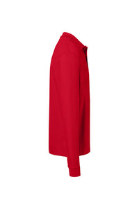 HAKRO Pocket-Longsleeve-Polo MIKRALINAR® ECO 817 rot
