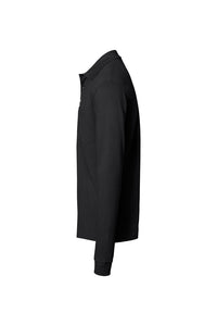 HAKRO Pocket-Longsleeve-Polo MIKRALINAR® ECO 817 schwarz