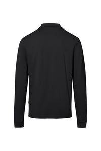 HAKRO Pocket-Longsleeve-Polo MIKRALINAR® ECO 817 schwarz