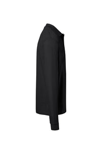 HAKRO Pocket-Longsleeve-Polo MIKRALINAR® ECO 817 schwarz