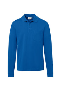 HAKRO Pocket-Longsleeve-Polo MIKRALINAR® ECO 817 royalblau