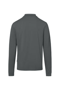 HAKRO Pocket-Longsleeve-Polo MIKRALINAR® ECO 817 anthrazit