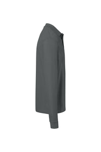HAKRO Pocket-Longsleeve-Polo MIKRALINAR® ECO 817 anthrazit
