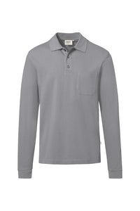 HAKRO Pocket-Longsleeve-Polo MIKRALINAR® ECO 817 titan