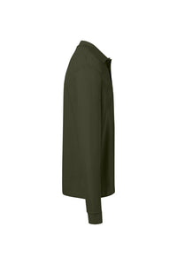 HAKRO Pocket-Longsleeve-Polo MIKRALINAR® ECO 817 olive