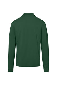 HAKRO Pocket-Longsleeve-Polo MIKRALINAR® ECO 817 tanne
