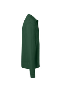 HAKRO Pocket-Longsleeve-Polo MIKRALINAR® ECO 817 tanne