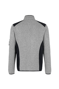 HAKRO Strickfleecejacke 836 grau meliert