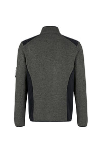 HAKRO Strickfleecejacke 836 anthrazit meliert