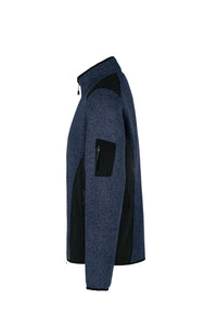 HAKRO Strickfleecejacke 836 marine meliert