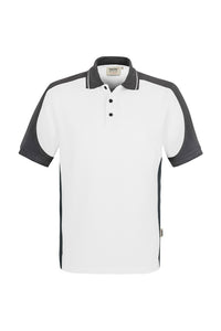 HAKRO Poloshirt Contrast MIKRALINAR® 839 weiß/anthrazit